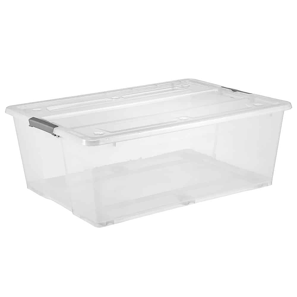 Large clear plastic totes with lids wholesale & Factory Price
