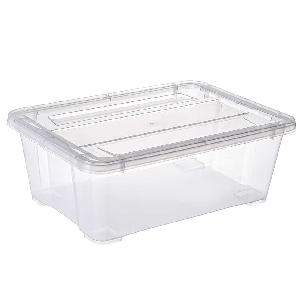 10L Clear clothing Storage Bins with lids wholesale